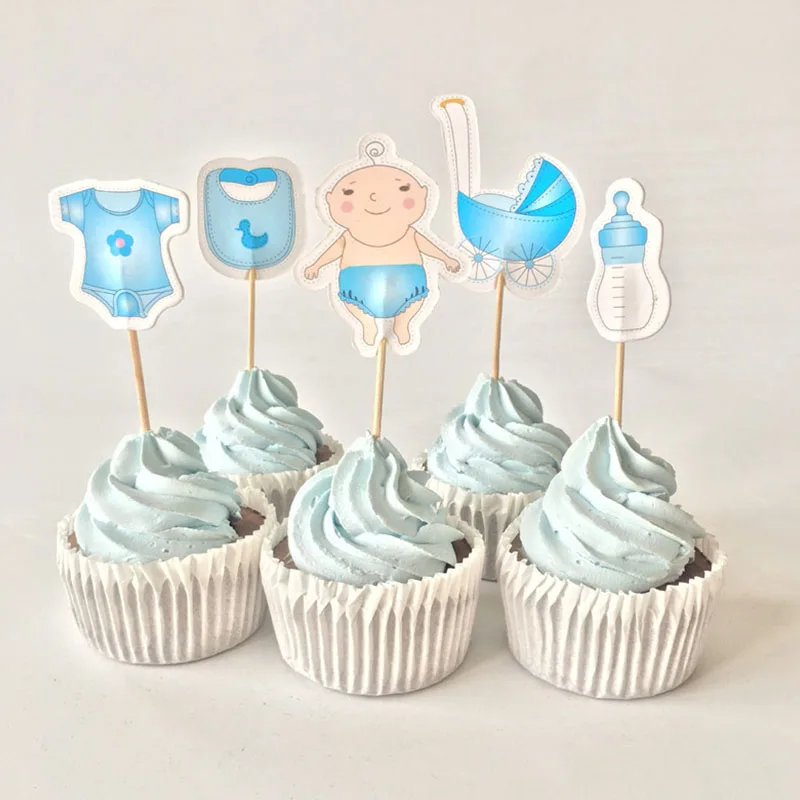 20pcs baby boy Детские украшения для душа, крестины для мальчиков и девочек, вечерние украшения, декор для детских игр - Цвет: 20pcs baby boy