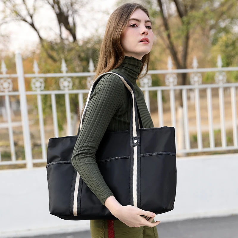 Women's Big Capacity Travel Bag New Multi-function Large Women Duffel Bags Waterproof Nylon Handbag Trip Black | Багаж и сумки