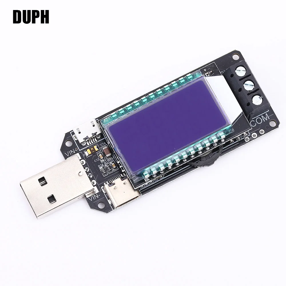 DC USB Шаг вверх/вниз Модуль питания повышающий понижающий преобразователь ЖК-дисплей Вольтметр Амперметр емкость батареи тестер температура дисплей - Цвет: Three-way button