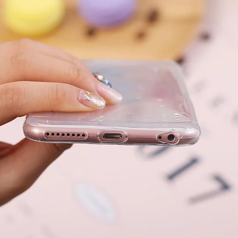 EVANKALX Fashion Soft TPU Silicon Phone Cases For iPhone 6 6S 7 8 Plus Back Cover Bling Star X XS Max XR |