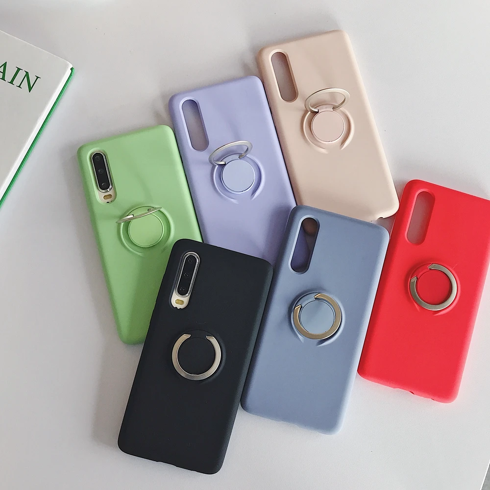 Heyytle противоударный чехол с кронштейном для huawei P30 Pro кольцом-держателем Lite полное