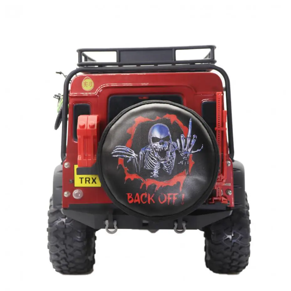 MJRCLeather крышка запасных шин для 1/10 RC Crawler Traxxas TRX 4 Bronco AXIAL SCX10 90046 RC4WD D90 D110|Детали и