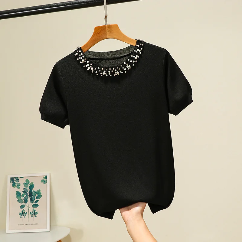 2021 Fashion New Women Shirt T-Shirts Knit Shirts XY03 | Женская одежда