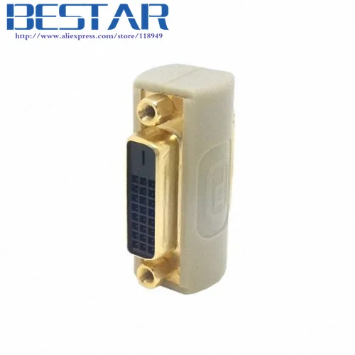 

DVI 24+1 Female to DVI 24+1 Female VIDEO straight DVI extender coupler Adapter Beige color
