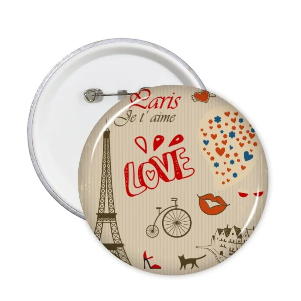 Круглый значок с изображением пейзажа 5 шт. | Дом и сад