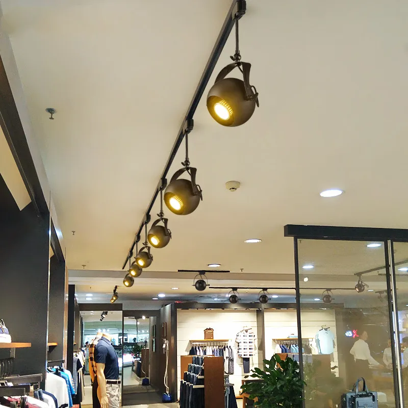 Vintage Ceiling Lights LED Spot Ceiling Lamp Retro loft cloth shop light for kitchen living room Luminaria light fixtures