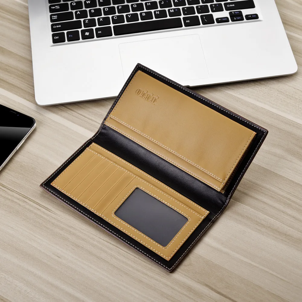 Брендовый новый мужской модный длинный кошелек премиум класса клатч сумка для