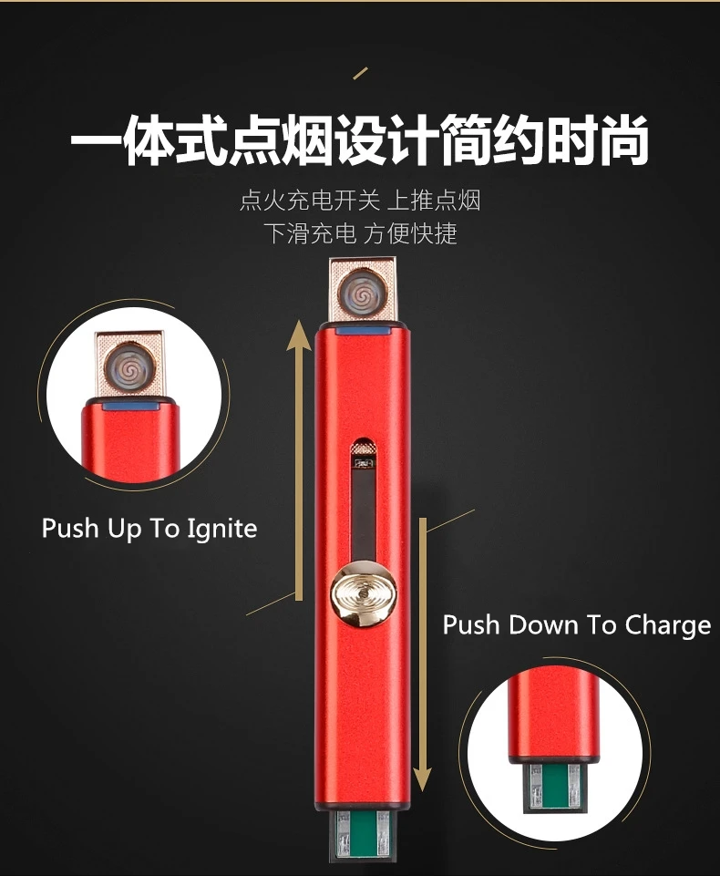 Мини USB Зажигалка Ветрозащитная зарядная Зажигалка плазменная дуговая Зажигалка портативная электронная USB Зажигалка аксессуары для курения зажигалки