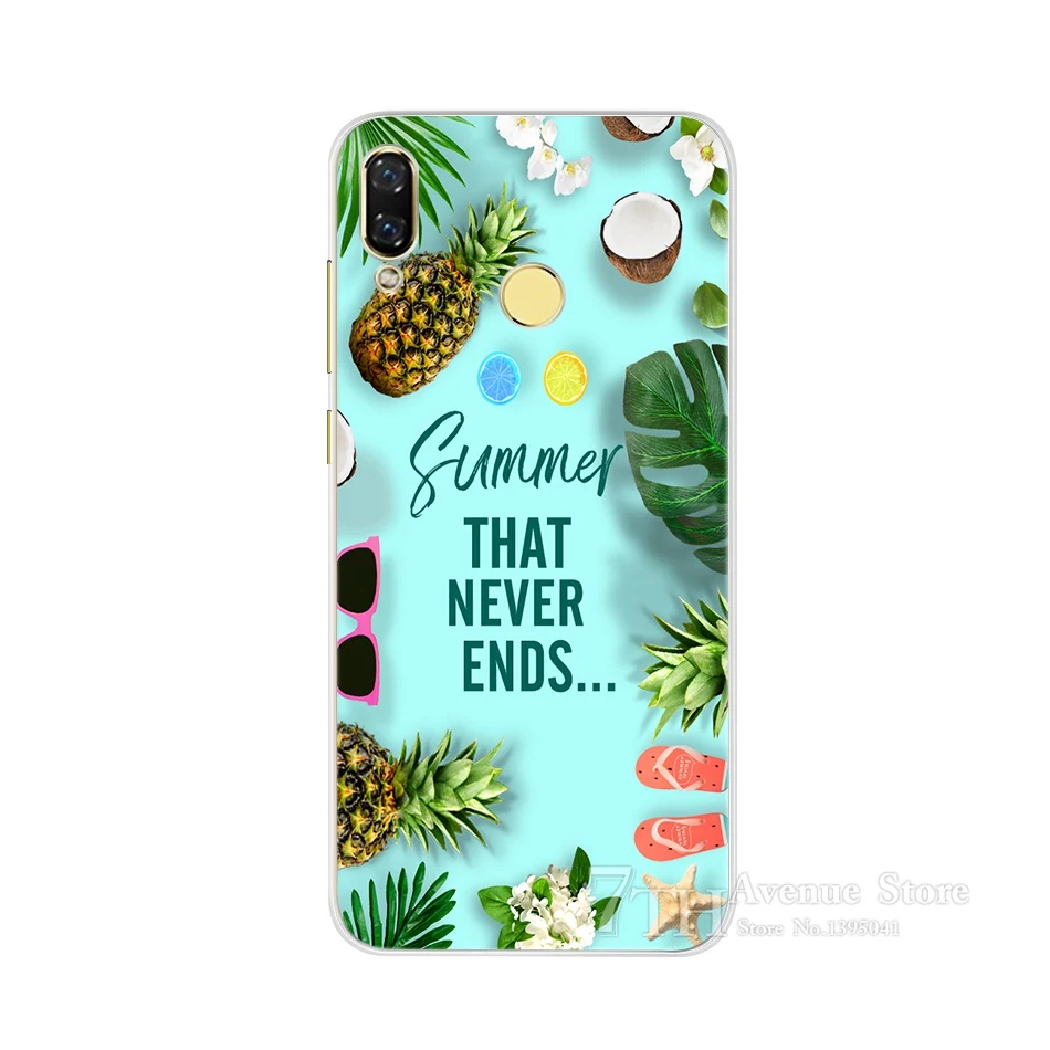 Soft TPU Floral Painted Case For Huawei Nova 3 nova 3i Silicone Back Cover Cases nova3 i Phone Bag | Мобильные телефоны и
