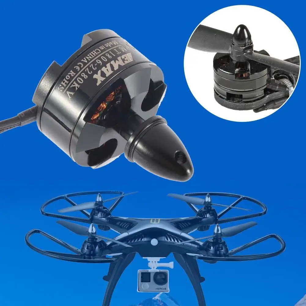EMAX MT1806 2280KV CCW Plus бесщеточный двигатель Fr DIY RC Мультикоптер QAV250|Детали и аксессуары|