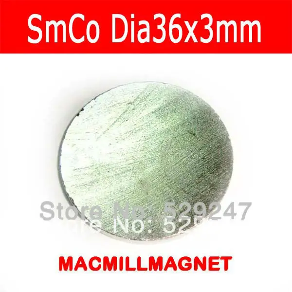 4 шт./упак. dia36x3mm оптовая продажа Фирменная Новинка редкоземельные магниты SmCo с