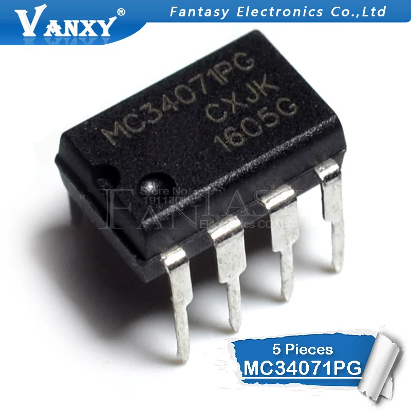 5 шт. MC34071P DIP8 MC34071PG MC34071 DIP 8 DIP|Интегральные схемы| |