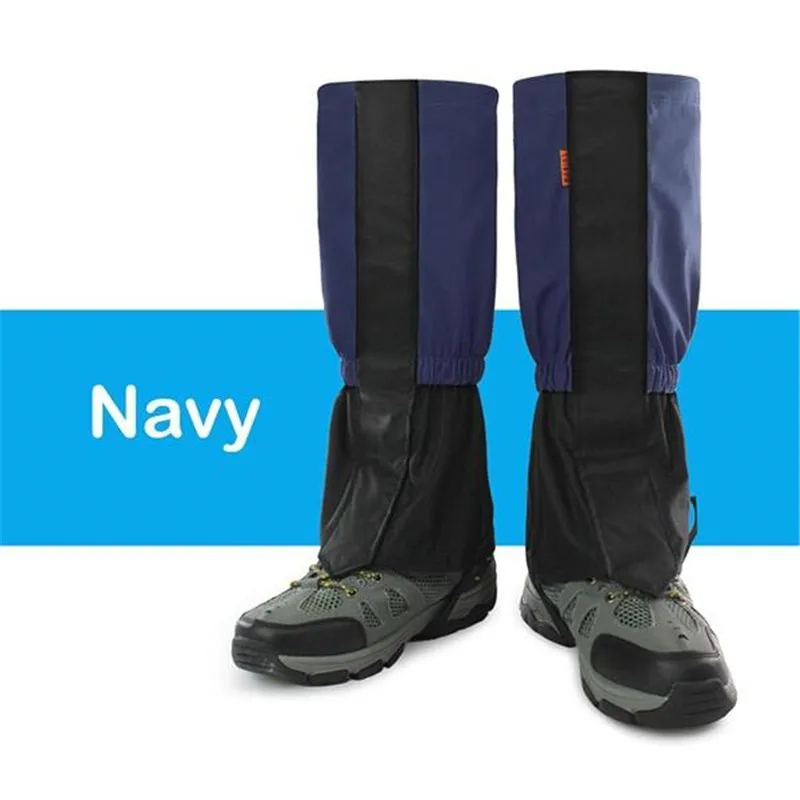 Navy Blue 1 пара унисекс Водонепроницаемый защитный чехол на ноги чехол для ног Кемпинг Туризм Лыжный ботинок дорожная обувь снег Охота гетры для похода в горы ветрозащитный - Color: Navy Blue