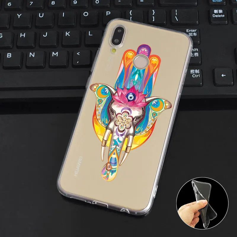 DREAMFOX L046 Фатима рука Мягкий ТПУ силиконовый чехол для huawei Honor 6A 6C 7X9 10 P20 P30 Lite Pro P Smart