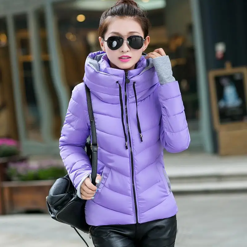 

Plus Size Korean Long Sleeve Warm Light Down Padded Winter Jacket Women Parkas For Women Winter Coat Women Fashion