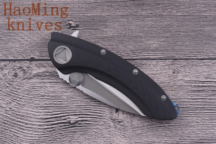 Outdoor tactical camping portable folding knife G10 handle D2 blade Flipper hunting combat knives utility EDC Self-defense tools |