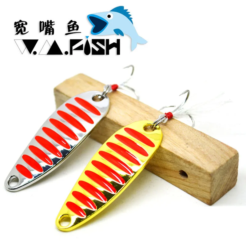 

JUYANG brand Fishing lure spoon 2g 5g 7.5g 10g 15g 20g Gold/Silver fishing spoon hard lures metal lure
