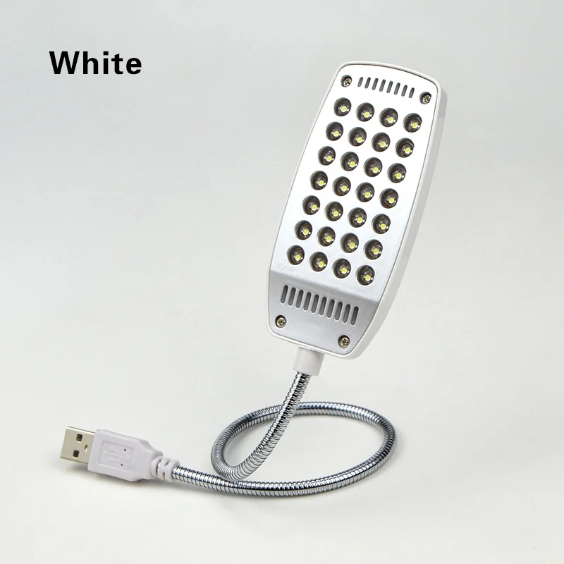 Светильник для чтения книг USB СВЕТОДИОДНЫЙ светильник Lampara USB Leeslamp Настольная лампа Ночной светильник для чтения для ПК компьютера Notbook Lampe Liseuse - Испускаемый цвет: 28LEDs White