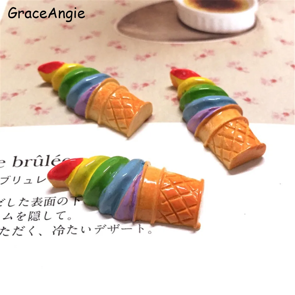 10 шт. украшения для мороженого с плоской задней поверхностью аксессуары камея