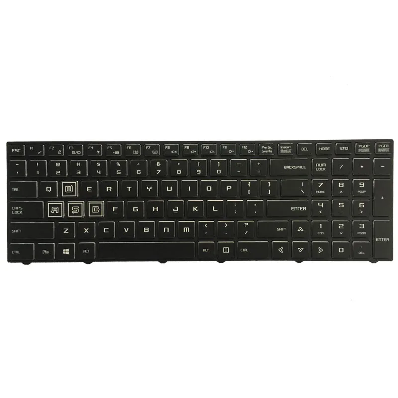 Клавиатура для ноутбука Clevo P670HS-G P671HS-G английская клавиатура с подсветкой |