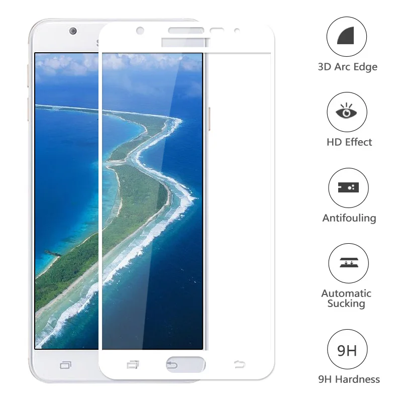 Ультратонкое Защитное стекло для Samsung Galaxy J7 Prime SM G610F|Защитные стёкла и плёнки