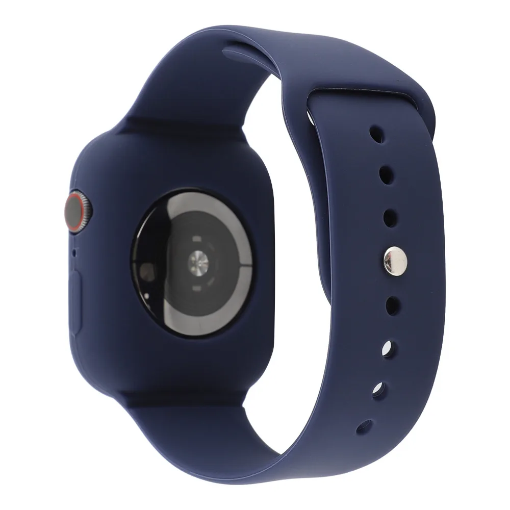 Силиконовый ремешок и защитный чехол для Apple Watch 42 мм 38 40 44 ремешки наружных
