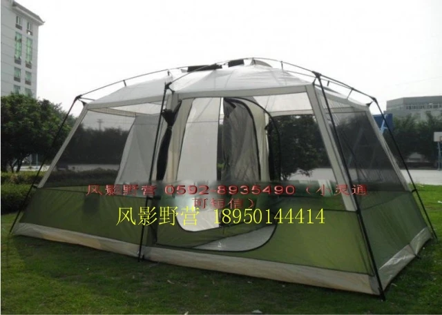 Bestellen Echtes KRD Zwei Schlafzimmer Doppelschicht Storm 6 Menschen Vier Jahreszeiten Outdoor-camping-zelt A-062