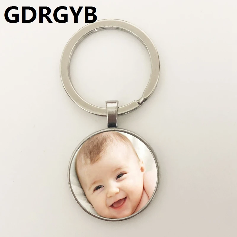 Handmade Personality Photo Family Baby Child Dad Mom Brother Sister Grandparents Portrait Key buckle Private Custom | Украшения и