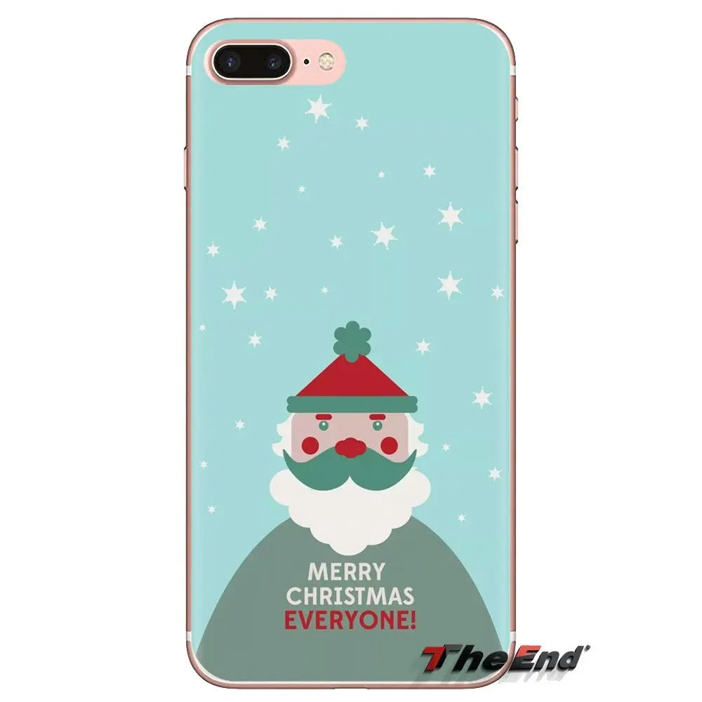 Прозрачные мягкие чехлы для Sony Xperia Z Z1 Z2 Z3 Z5 compact M2 M4 M5 C4 E3 T3 XA Huawei Mate 7 8 Y3II Santa Company anime |