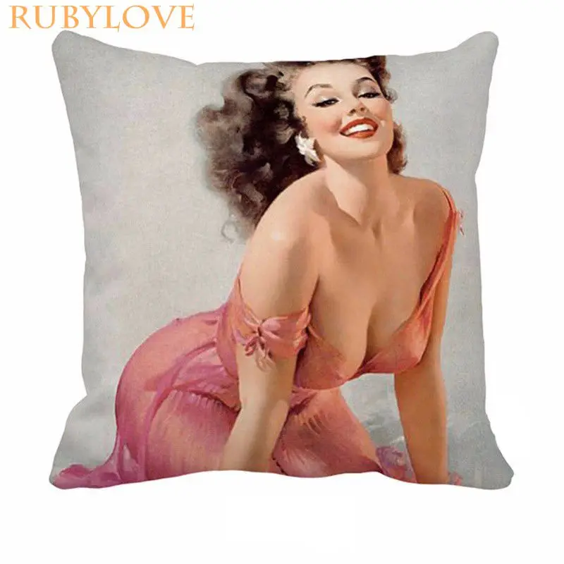 Винтажный Ретро сексуальный Дамский Pinup Girl Холст с печатью постера декоративная