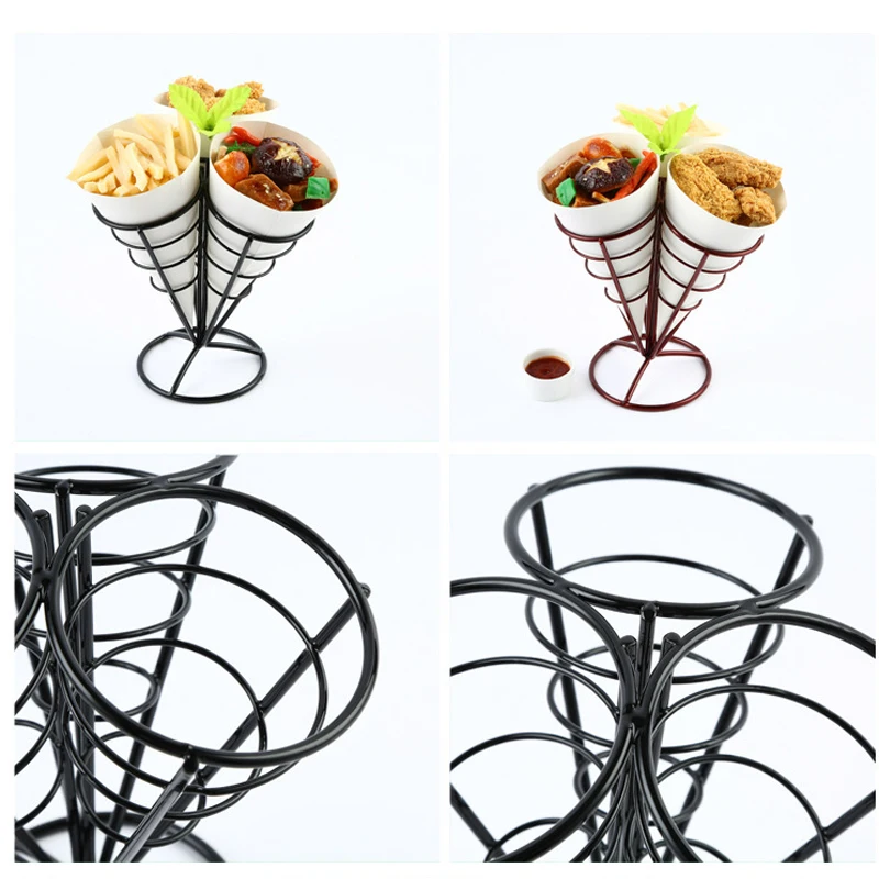 Корзина для жареной еды картофеля фри в Западном кафе баре 1 комплект|french fries