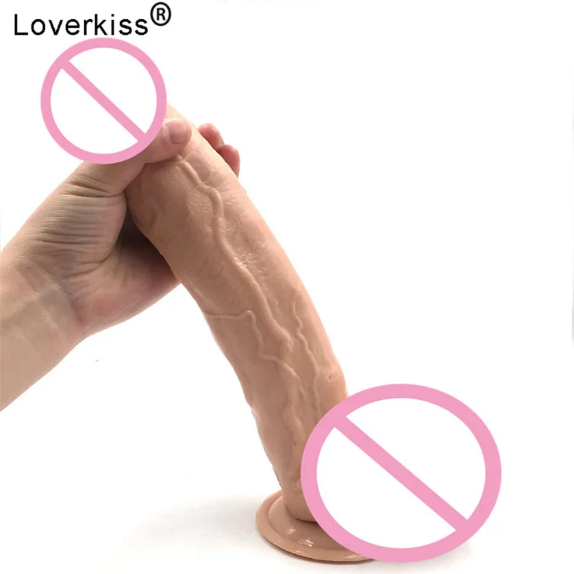 Loverkiss очень большие фаллоимитаторы 2 4*11 8 дюйма присоска фаллоимитатор