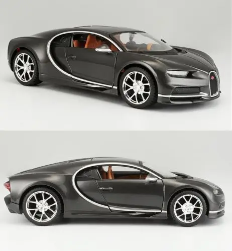 Модель машины Bugatti Chiron черная литой под давлением 1/24|car model|bugatti modelscars diecast |