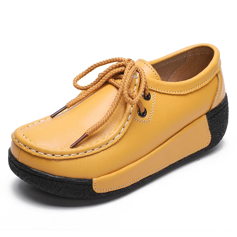 MANLI Women Shoes Sneaker Ballet Genuine Leather Flat Platform Walking Slip On Female Women's Loafers mocasines mujer | Спорт и