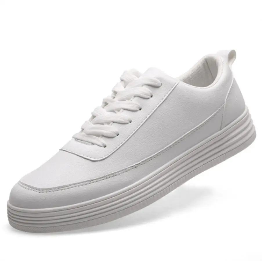 Zapatillas blucas hombre; мужские кроссовки на массивном каблуке; обувь из вулканизированной кожи; простая обувь с круглым носком; мужская белая повседневная обувь; Мужская обувь; Walkerpeak