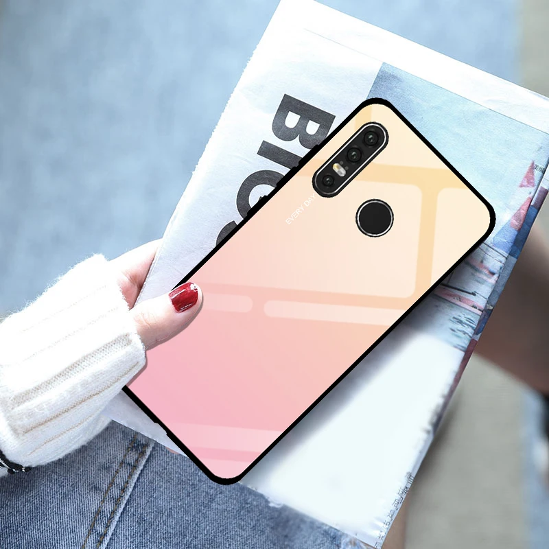 Градиентный чехол из закаленного стекла для Huawei P30 P20 Lite Pro стеклянный P Smart Plus 2019 |