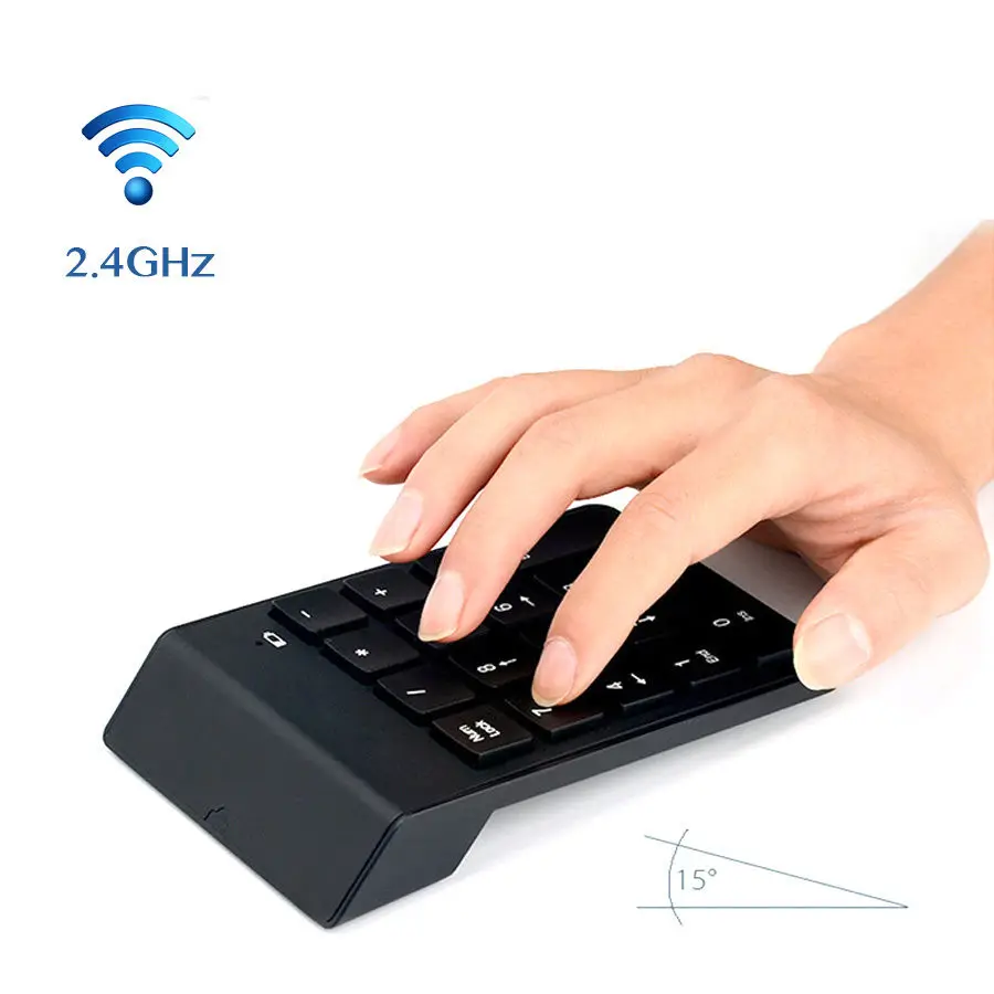 Kemile беспроводная цифровая клавиатура 19 клавиш Financial Numpad USB с 2 4G мини цифровой