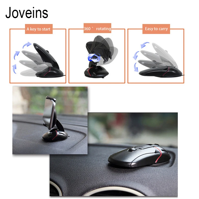 Joveins деформируемый Универсальный держатель для телефона, подставка для 5,6-9,5 см, ширина мобильного телефона, Gps, автомобильный держатель для телефона
