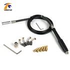 Tungfull набор инструментов для гравера, электрическая машина, гибкий вал, мини-сверлильный патрон, Аксессуары Dremel, полировка, Угольная щетка