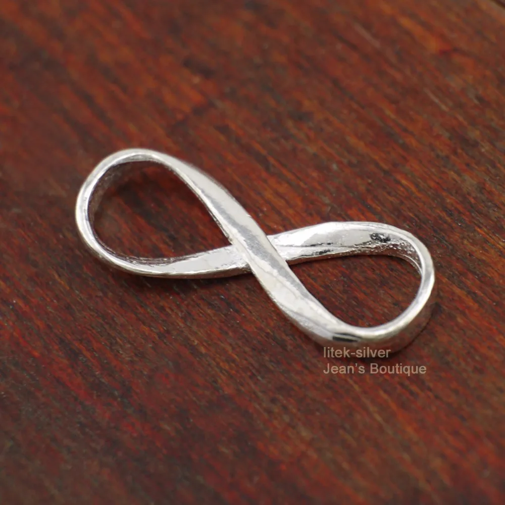 1 шт. Подвеска из стерлингового серебра SIL Infinity Symbol Love Dangle Charm DIY A2342 | Украшения и
