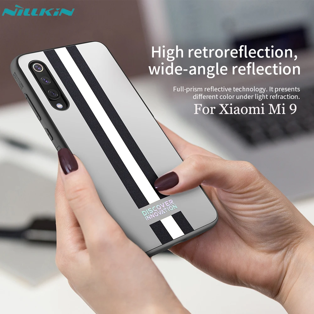 Для Xiaomi Mi 9 чехол Nillkin отражающий трехмерный рельефный полосатый 3D для Mi9