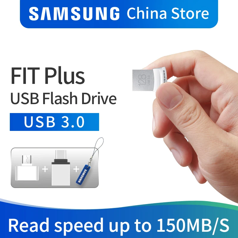 SAMSUNG USB Flash Drive Disk 3.0 150MB/S 32GB 64GB 128GB Mini Pen Tiny Pendrive Memory Stick Storage Device U | Компьютеры и офис