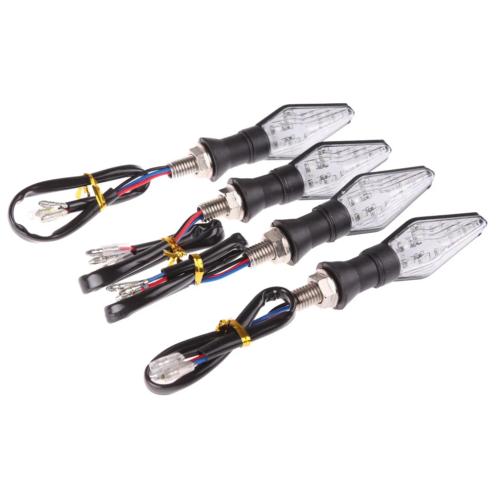 Onever 4 шт. мигает мотоцикл led указатель поворота высокое качество 12 светодиодный
