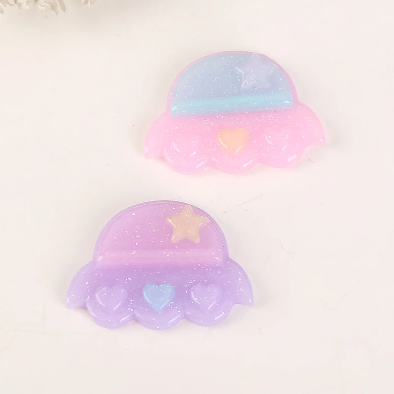 Подвески в виде НЛО из смолы 20 шт. 22*32 мм|resin charms|ufo charmcharm necklace |