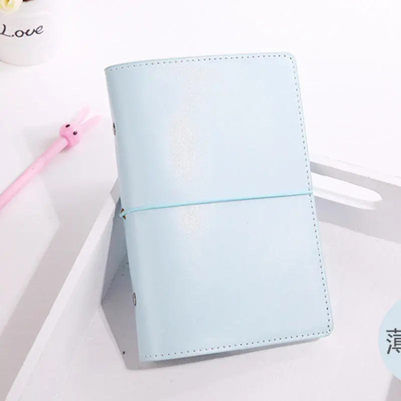 blue Yiwi A6 милый блокнот Kawaii мультяшный милый дневник планировщик блокнот для детей подарок корейский Канцтовары три обложки - Цвет: blue
