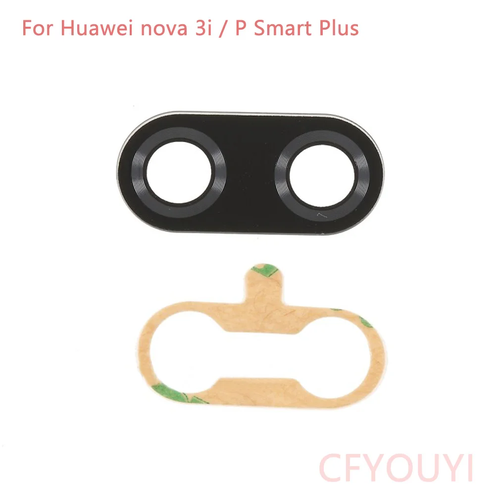 Стеклянная крышка объектива для задней камеры Huawei Nova 3 с клейкой наклейкой 3M 3i / P