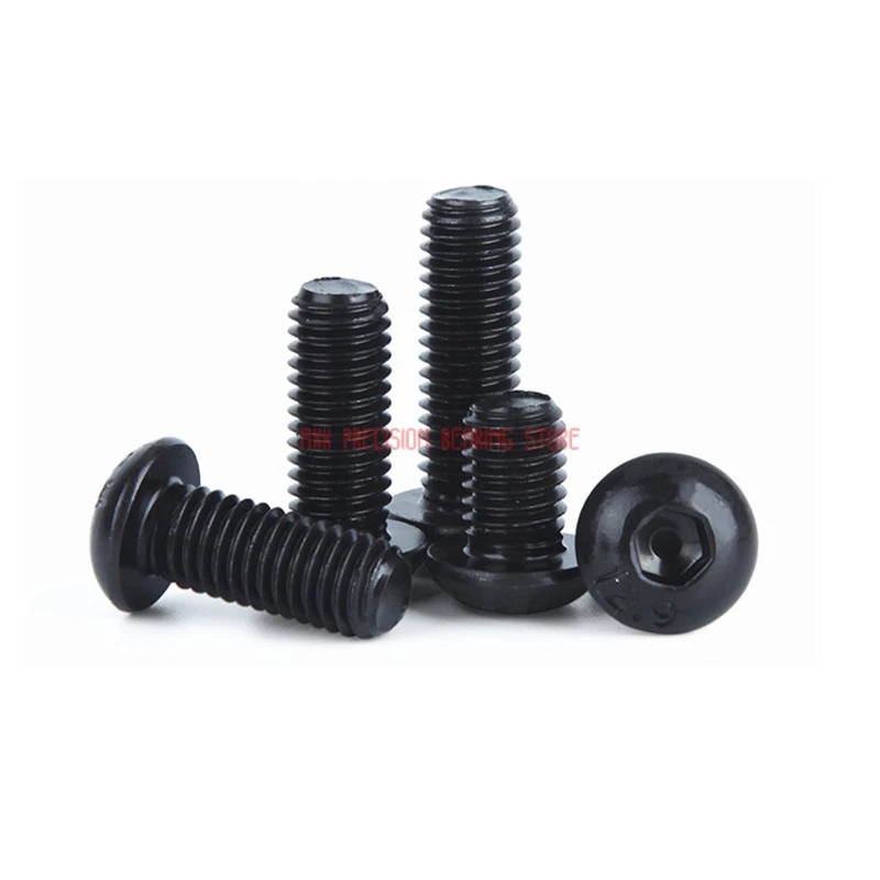 2021 Vis Tornillos Para Madera 12 9 Класс M6 M8 M10x8/10/12/16/20/25/30 мм серии черный шестигранный винт с