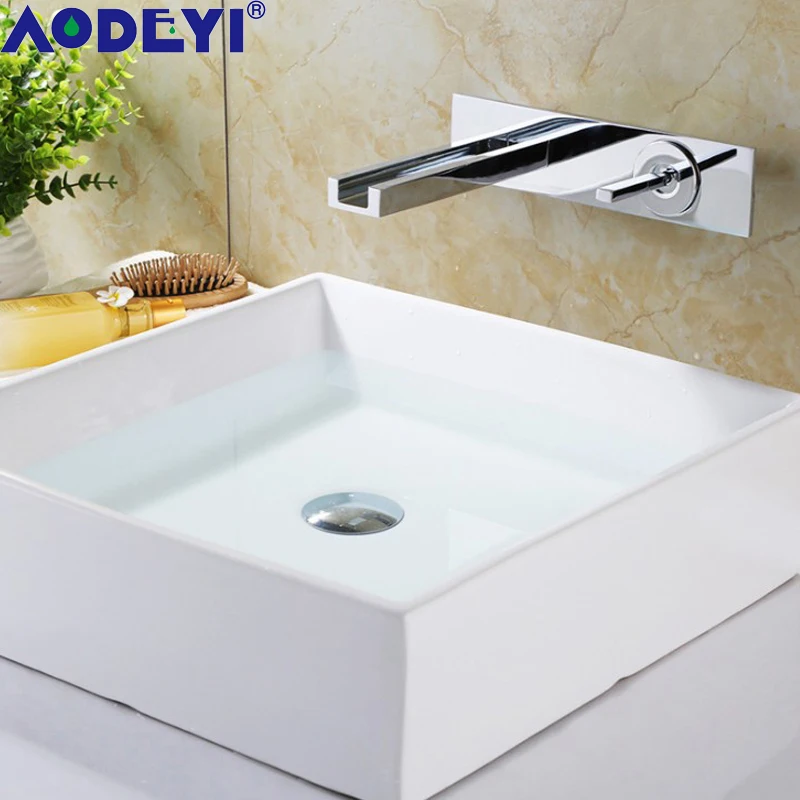 AODEYI латунные смесители для раковины в ванной комнате скрытый смеситель горячей и