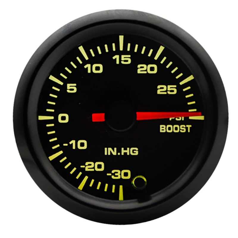" 52 мм 7 цветов светодиодный автомобильный турбо Boost Gauge PSI метр Высокоскоростной шаговый двигатель с датчиком автомобильный измеритель