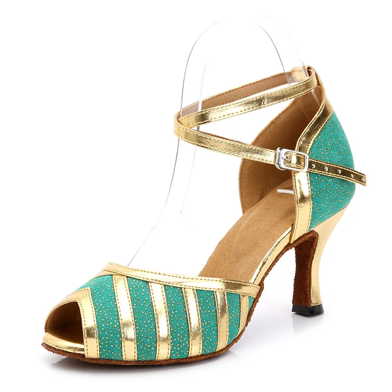 Женская обувь для бальных танцев латинских сальсы на высоком каблуке 6/7 5 см